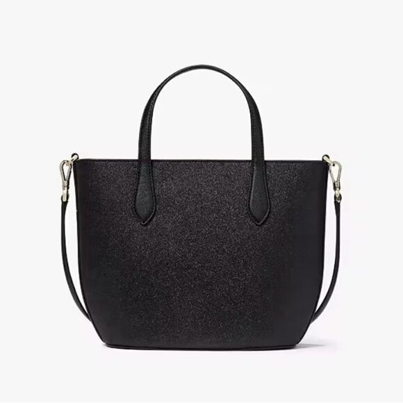 Kate Spade Purse Black Glimmer Black Satchel Crossbody Hand Bag - Picture 13 of 15